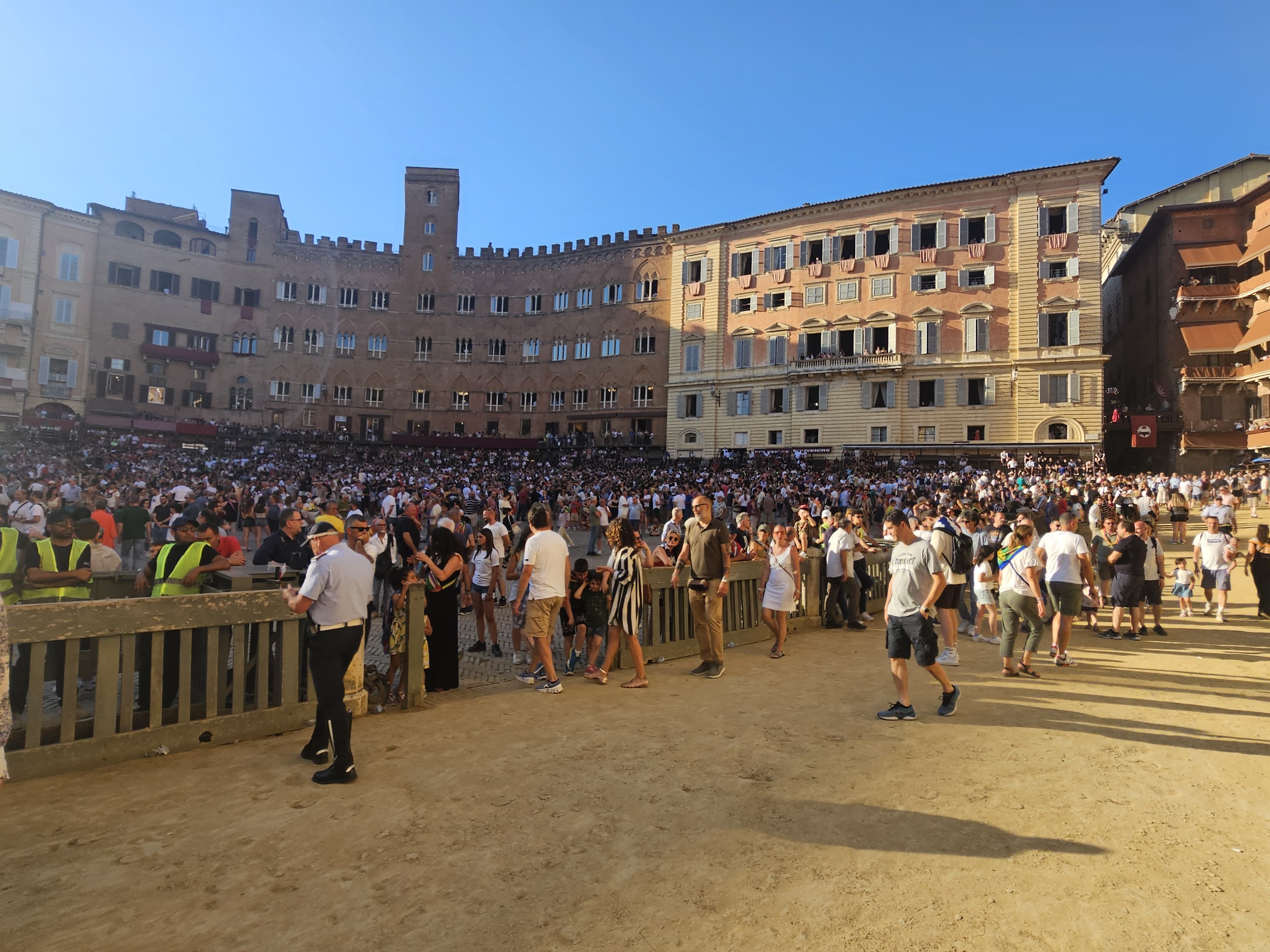 Piazza del Campo prima della prova