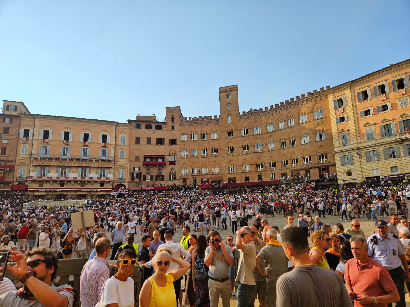 Piazza del Campo prima della prova