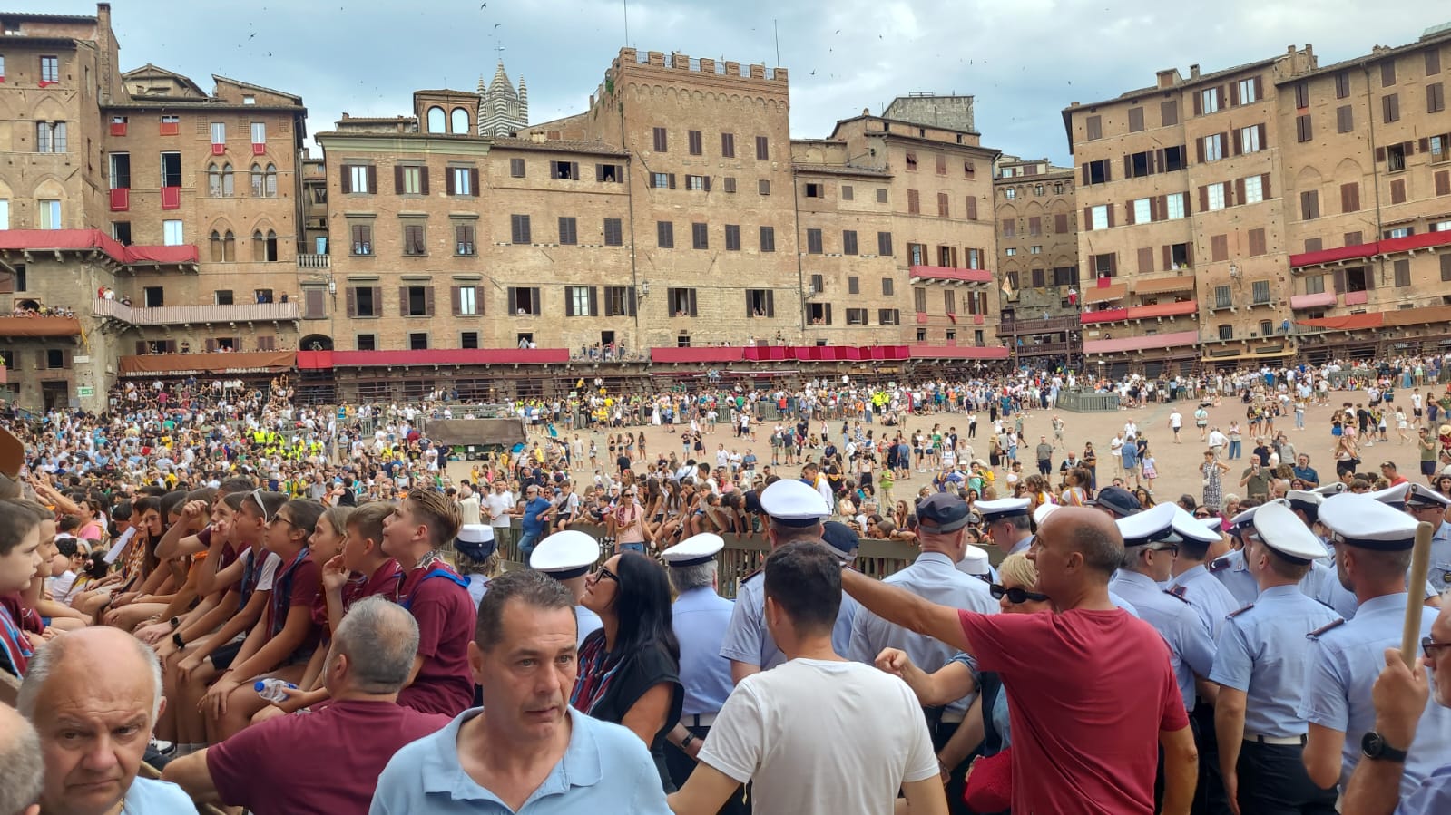 Piazza del Campo prima della prova
