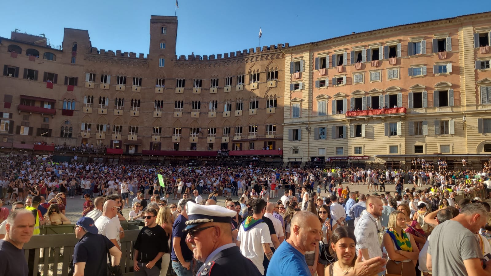Piazza del Campo prima della prova serale