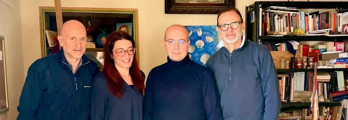 Consegna della seta per il Drappellone del Palio del 2 luglio 2025 all'artista Riccardo Manganelli