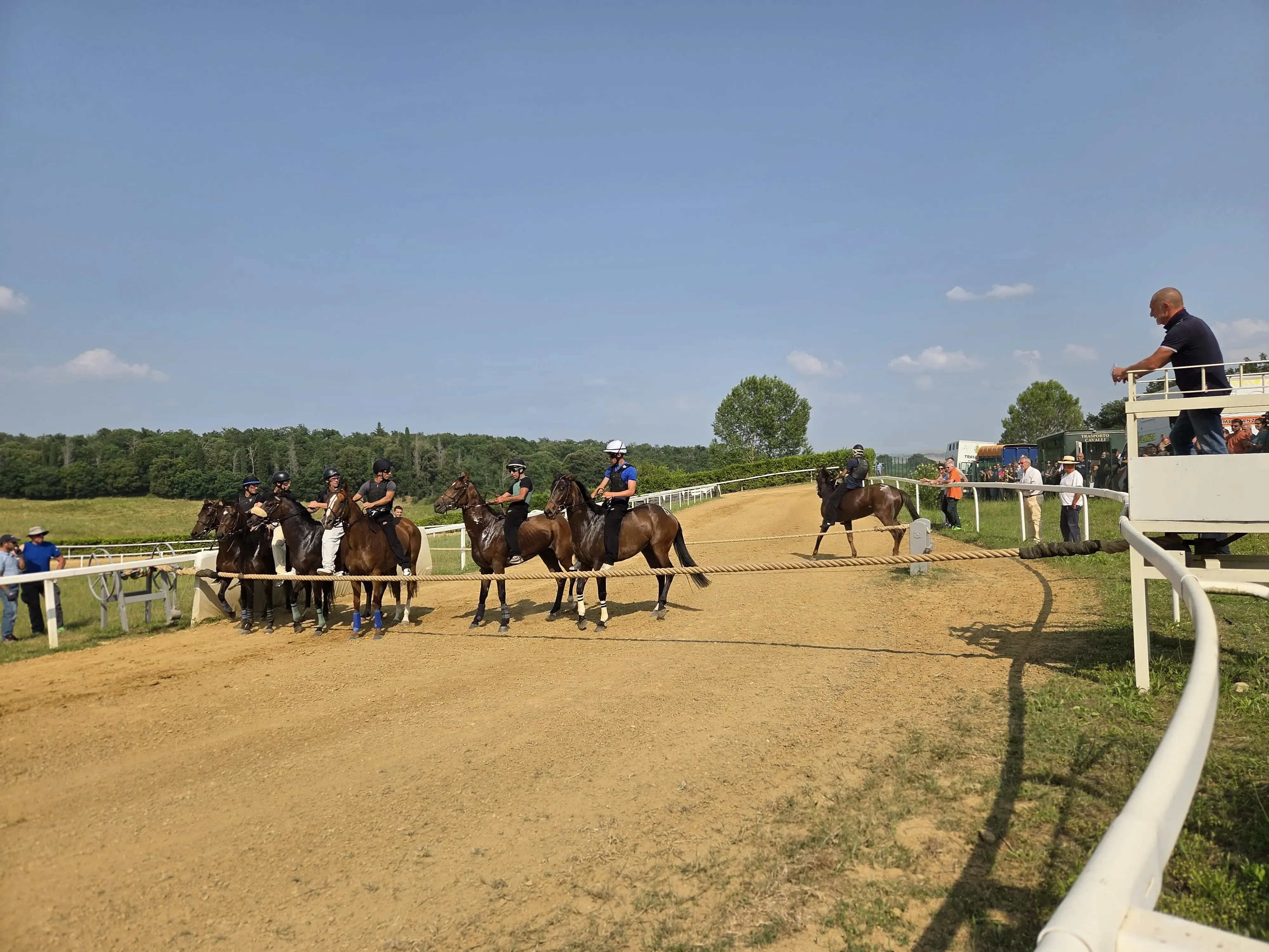 Lavori di addestramento - pista di Mociano