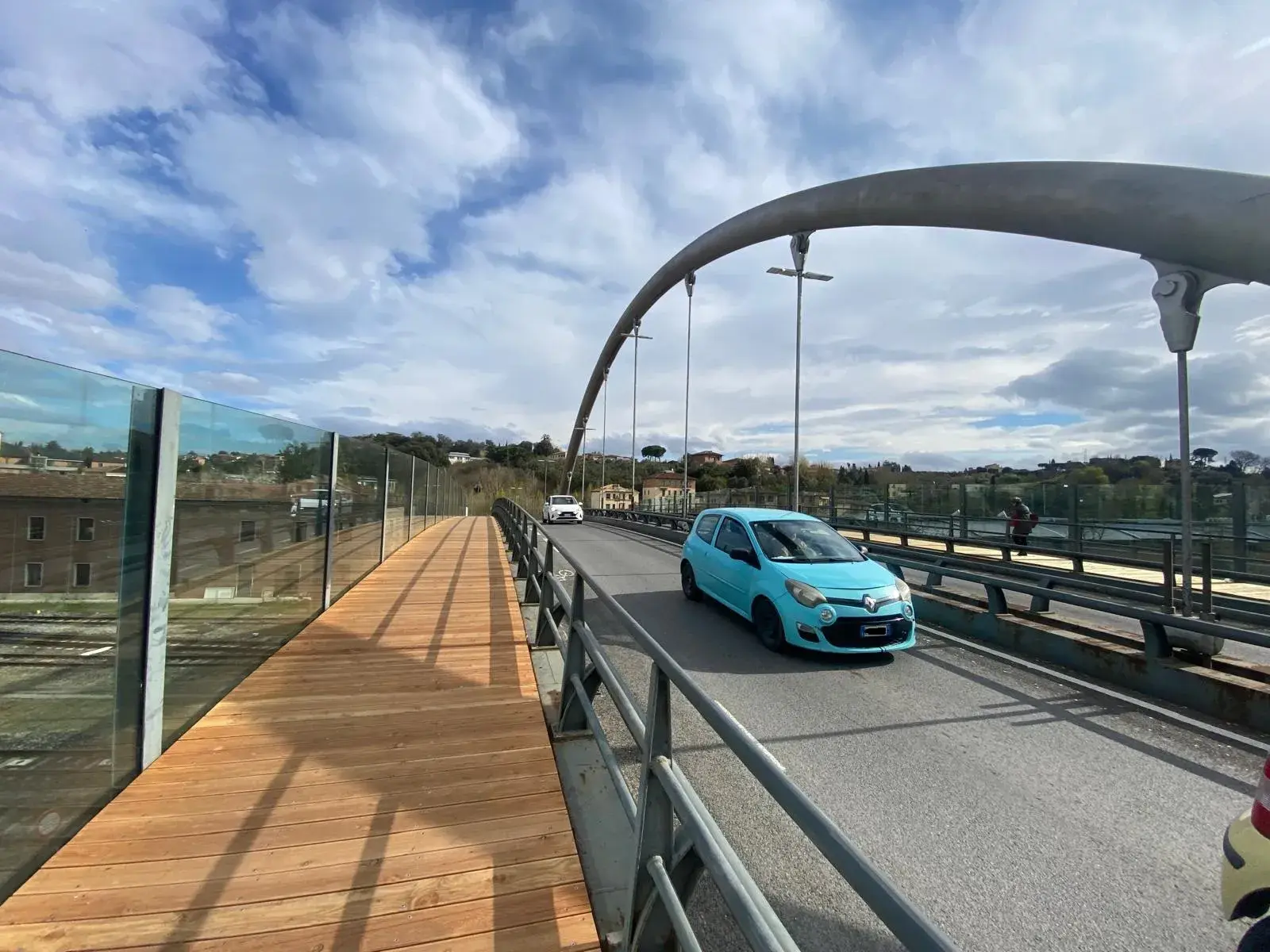 Pavimentazione lignea ponte Caduti sul Lavoro