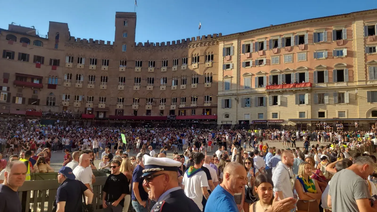 Piazza del Campo prima della prova serale